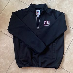 NFL New York Giants 1/4 Zip Pullover Sweater